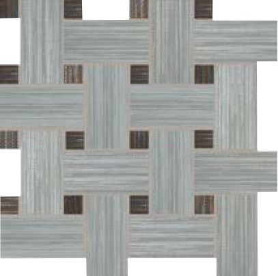 Dom CANVAS Grey-Black Mix Intreccio mozaik 33,3×33,3