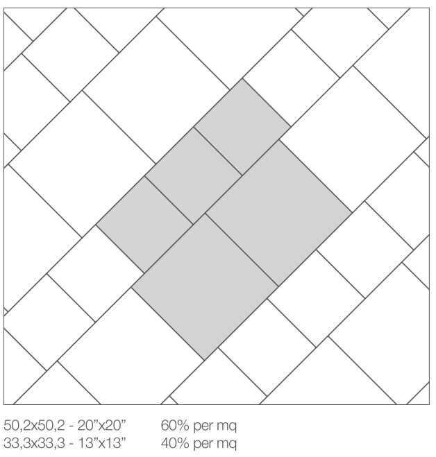 Dom burkolat lerakás 50,2×50,2-33,3×33,3